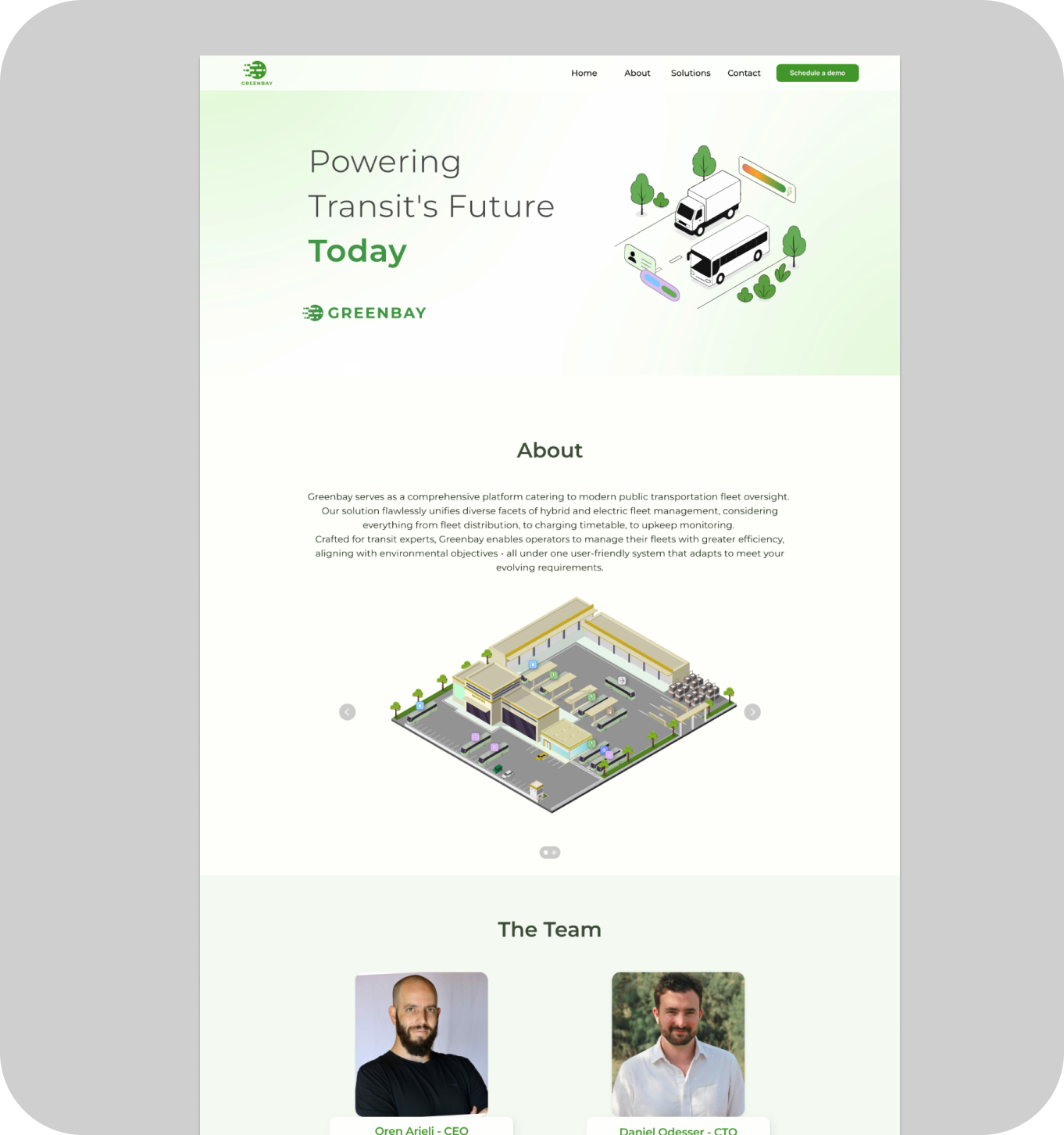 GREENBAY marketing website